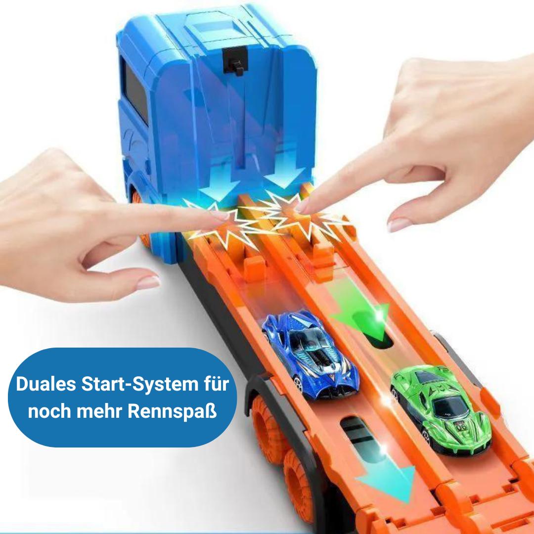 3 - in - 1 Transporter mit Auto - Rennbahn - Kinderwelt by Held