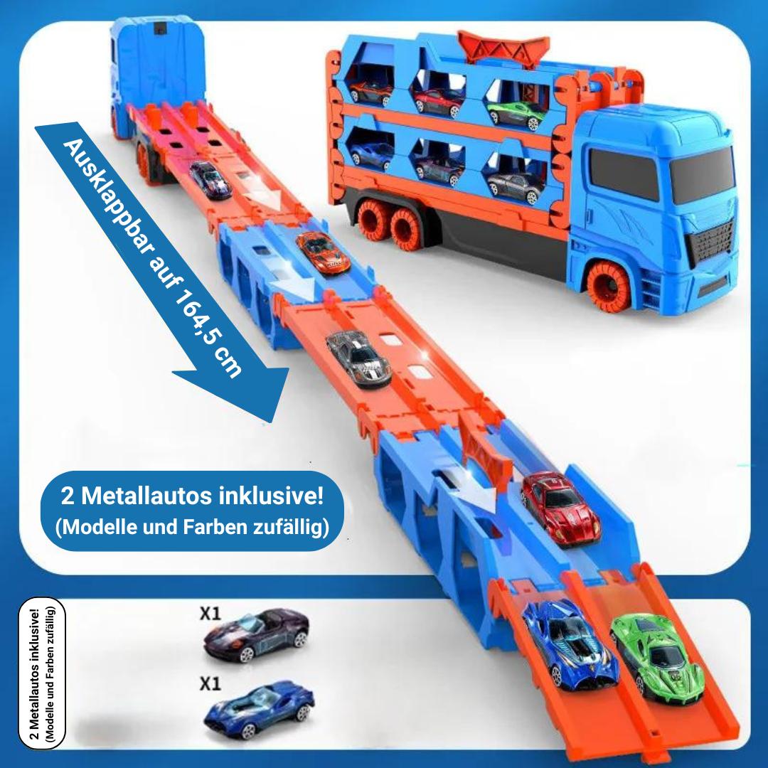 3 - in - 1 Transporter mit Auto - Rennbahn - Kinderwelt by Held