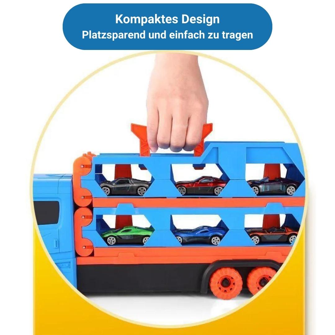 3 - in - 1 Transporter mit Auto - Rennbahn - Kinderwelt by Held