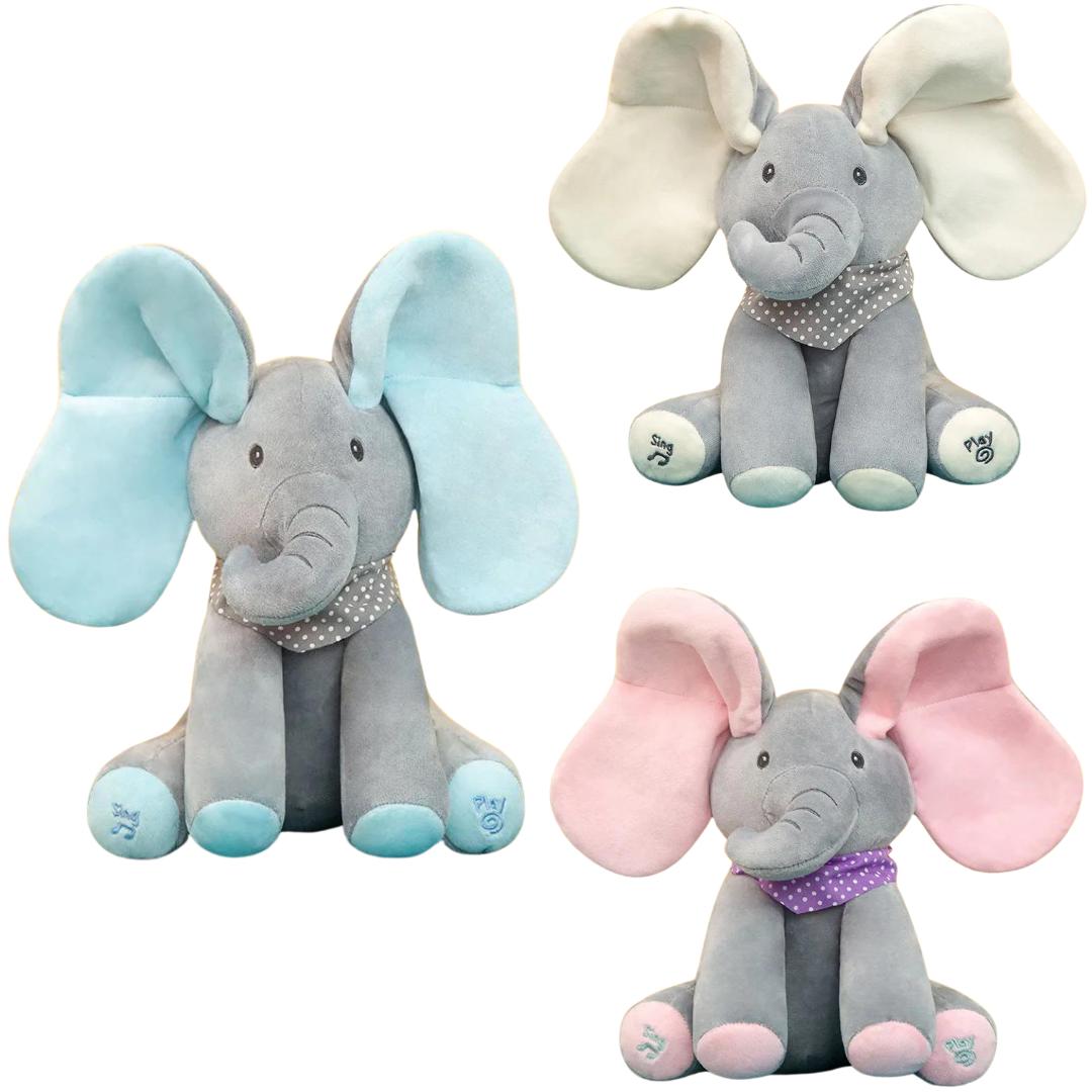 Singender Plüsch Elefant - Peek a Boo - Kinderwelt-Held